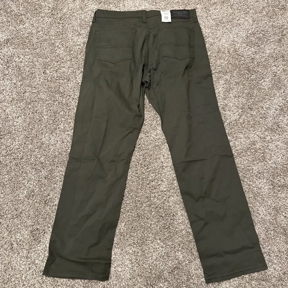 NEW Signature 34x32 Levi's Strauss & Co. Gold Label Athletic Tech Jeans Olive